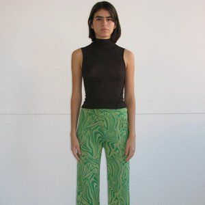 Paloma Wool Claudia Green Swirl Pants